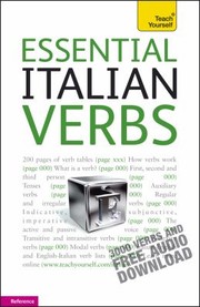 Cover of: Essential Italian Verbs by 