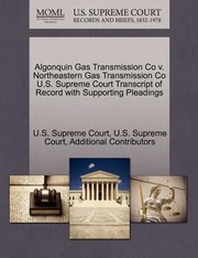 Cover of: Algonquin Gas Transmission Co