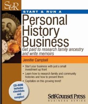 Cover of: Start Run A Personal History Business