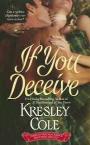 Cover of: If You Deceive (The MacCarrick Brothers, Book 3)