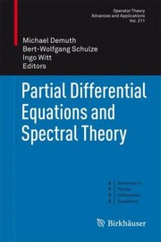 Cover of: Partial Differential Equations And Spectral Theory
