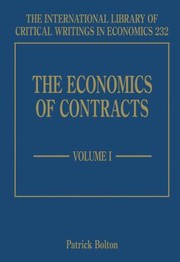 Cover of: The Economics Of Contracts