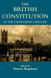Cover of: The British Constitution In The Twentieth Century