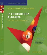 Cover of: Introductory Algebra Student Support Edition