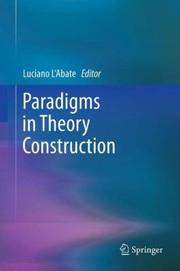 Cover of: Paradigms In Theory Construction by 