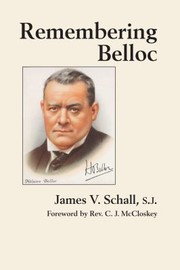 Cover of: Remembering Belloc by James V. Schall