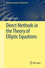 Cover of: Direct Methods In The Theory Of Elliptic Equations by Gerard Tronel