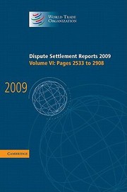 Cover of: Dispute Settlement Reports 2009