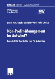 Cover of: Nonprofitmanagement Im Aufwind Festschrift Fr Karl Oettle Zum 75 Geburtstag