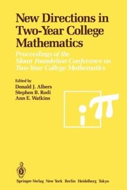 Cover of: New Directions In Two-year College Mathematics Proceedings Of The Sloan by 