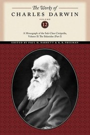 Cover of: A Monograph Of The Subclass Cirripedia by Charles Darwin