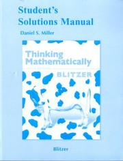 Cover of: Thinking Mathematically