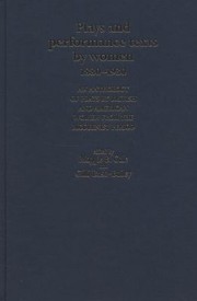 Cover of: Plays And Performance Texts By Women 18801930 An Anthology Of Plays By British And American Women From The Modernist Period