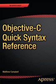 Cover of: Objectivec Quick Syntax Reference by 