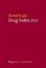 Cover of: American Drug Index 2012