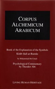 Cover of: Book Of The Explanation Of The Symbols Kitb All Arrumz By Muhammad Ibn Umail