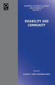 Cover of: Disability And Community
