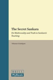 Cover of: Sankaras Multivocality And Secret Teaching