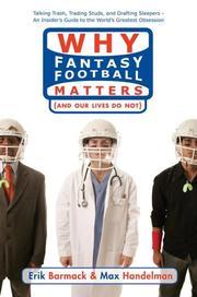 Cover of: Why fantasy football matters: and our lives do not