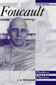 Cover of: Foucault (Modern Masters) by J.G. Merquior