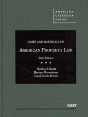 Cover of: Cases And Materials On American Property Law