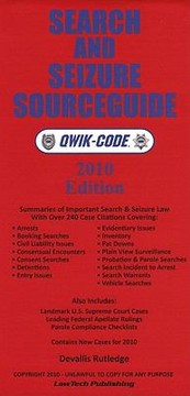 Cover of: Search and Seizure Sourceguide QwikCode
            
                QwikCode