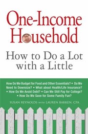 Cover of: Oneincome Household How To Do A Lot With A Little by 