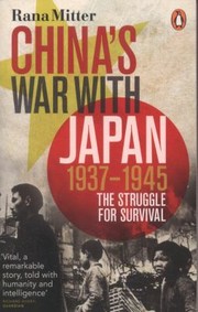 Cover of: Chinas War With Japan 19371945 The Struggle For Survival
