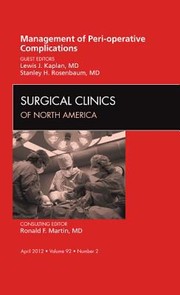 Cover of: Management Of Perioperative Complications