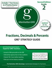Cover of: Fractions Decimals Percents Gre Math Preparation Guide by 