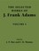 Cover of: The Selected Works Of J Frank Adams