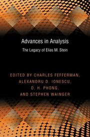 Cover of: Advances In Analysis The Legacy Of Elias M Stein by Charles Fefferman