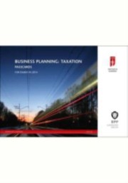 Cover of: ICAEW Business Planning Taxation