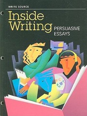 Cover of: Persuasive Essays
            
                Inside Writing