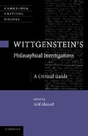Cover of: Wittgensteins Philosophical Investigations
            
                Cambridge Critical Guides