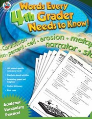 Cover of: Words Every 4th Grader Needs To Know by 