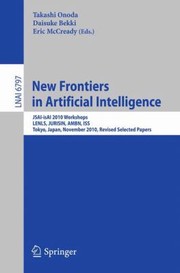 Cover of: New Frontiers In Artificial Intelligence by 