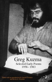 Cover of: Selected Early Poems 19581983