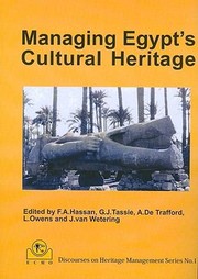 Cover of: Managing Egypts Cultural Heritage Proceedings Of The First Egyptian Cultural Heritage Organisation Conferenence On Egyptian Cultural Heritage Management by 