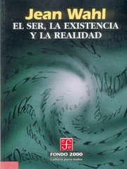 Cover of: El Ser La Existencia Y La Realidad