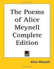 Cover of: The Poems of Alice Meynell