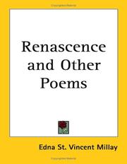 Cover of: Renascence And Other Poems by Edna St. Vincent Millay