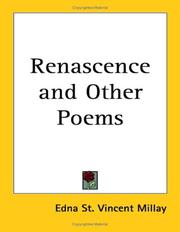 Cover of Renascence, and other poems