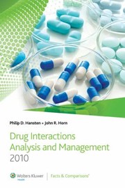 Cover of: Drug Interactions Analysis And Management 2010 by 