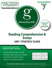 Cover of: Reading Comprehension Essays Gre Verbal Strategy Guide