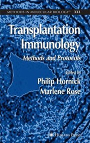 Cover of: Transplantation Immunology Methods And Protocols