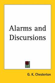 Cover of: Alarms And Discursions by Gilbert Keith Chesterton
