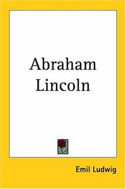 Cover of: Abraham Lincoln by Emil Ludwig