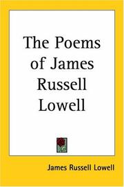 Cover of: The Poems Of James Russell Lowell