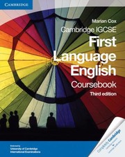 Cover of: Cambridge Igcse First Language English Coursebook by 